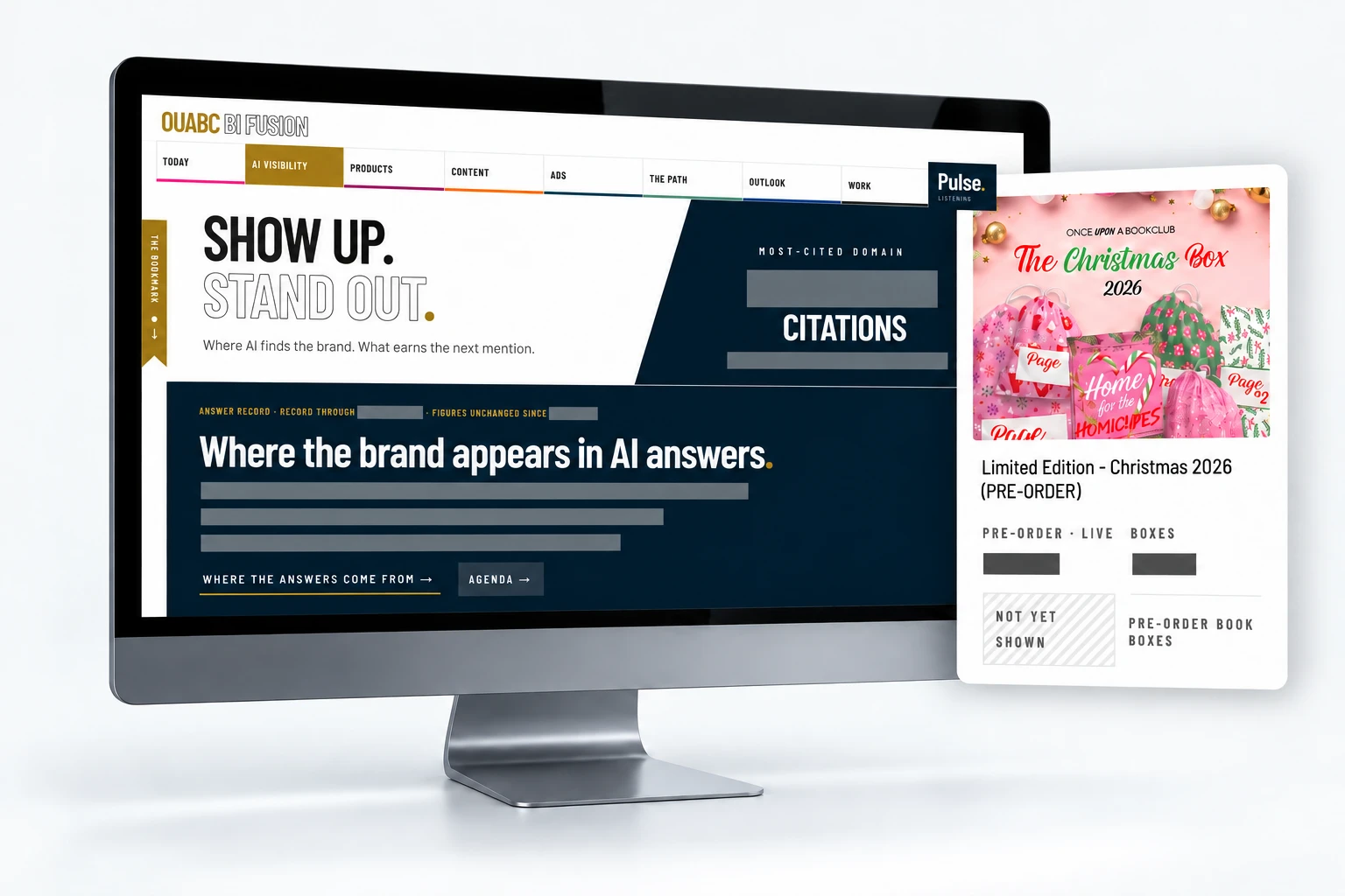 OUABC BI Fusion dashboard and campaign context; private figures removed