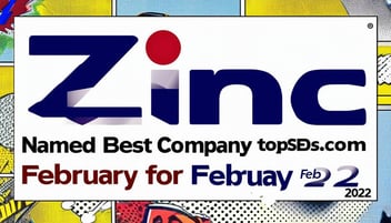 Zinc Digital Named Best Company by topseos.com for February 2022